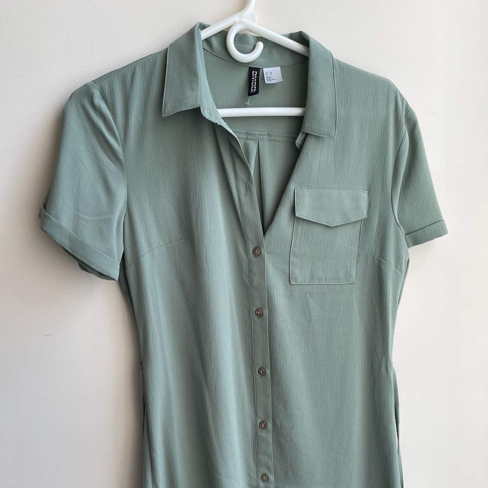 Sage green H&M dress